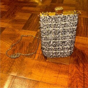 Elegant Black and White Crossbody Bag